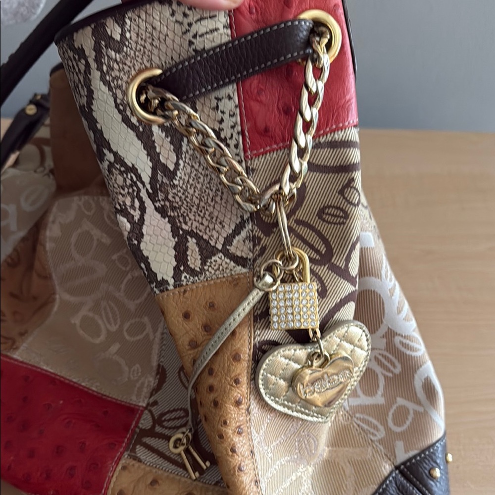 Patchwork Leather Shoulder Bag - image 3
